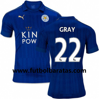 Camiseta Leicester City Demarai Gray Primera Equipacion 2016-17