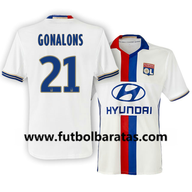 Camiseta Lyon Maxime Gonalons Primera Equipacion 2016-17