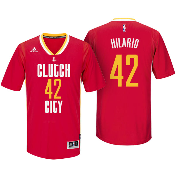 Camiseta Nene Hilario Número 42 houston rockets 2015-2016 roja