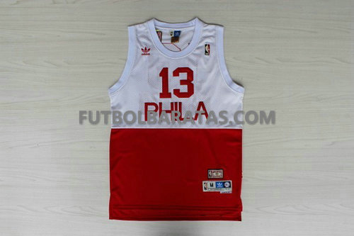 Camiseta Phila Chamberlain 13 philadelphia 76ers 2017 Classico Blanc