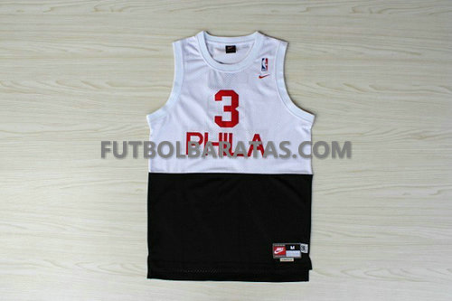 Camiseta Phila Iverson 3 philadelphia 76ers 2017 Classico negro