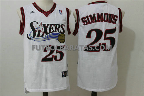 Camiseta Simmons 25 Sixers philadelphia 76ers 2017 blanca