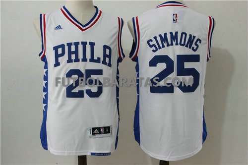 Camiseta Simmons 25 philadelphia 76ers 2017 blanca