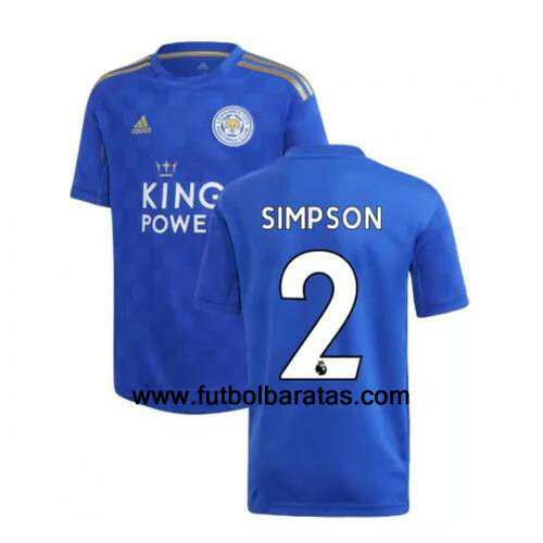 Camiseta Simpson del Leicester City 2019-2020 Primera Equipacion