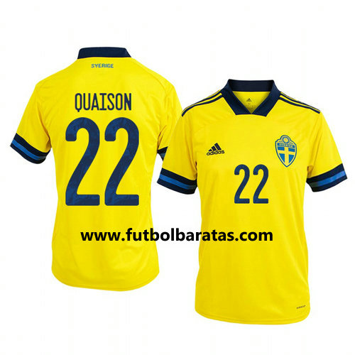 Camiseta Suecia quaison 22 Primera Equipacion 2020-2021