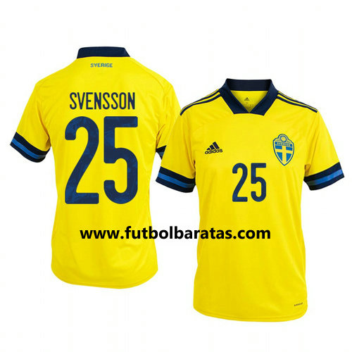 Camiseta Suecia svensson 25 Primera Equipacion 2020-2021