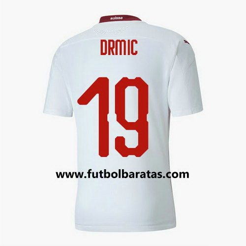 Camiseta Suiza drmic 19 Segunda Equipacion 2020-2021