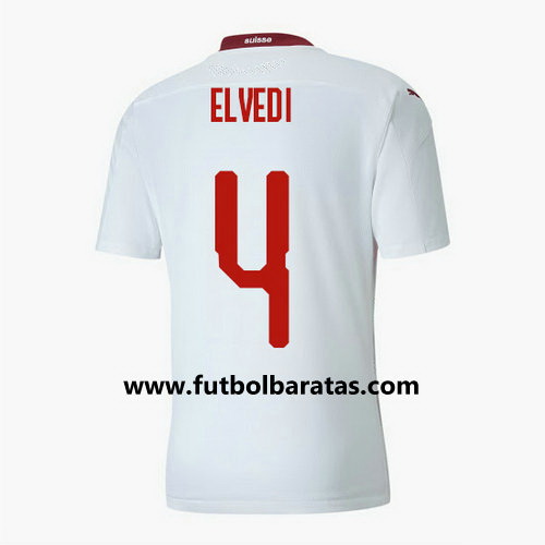 Camiseta Suiza elvedi 4 Segunda Equipacion 2020-2021