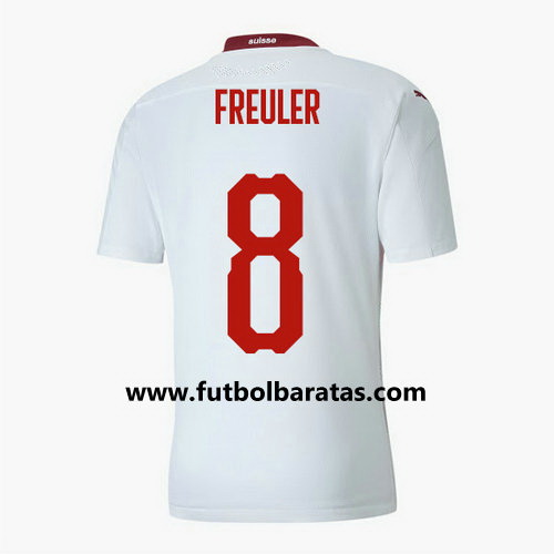 Camiseta Suiza freuler 8 Segunda Equipacion 2020-2021