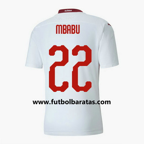 Camiseta Suiza mbabu 22 Segunda Equipacion 2020-2021
