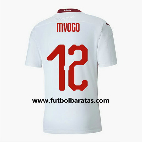 Camiseta Suiza mvogo 12 Segunda Equipacion 2020-2021