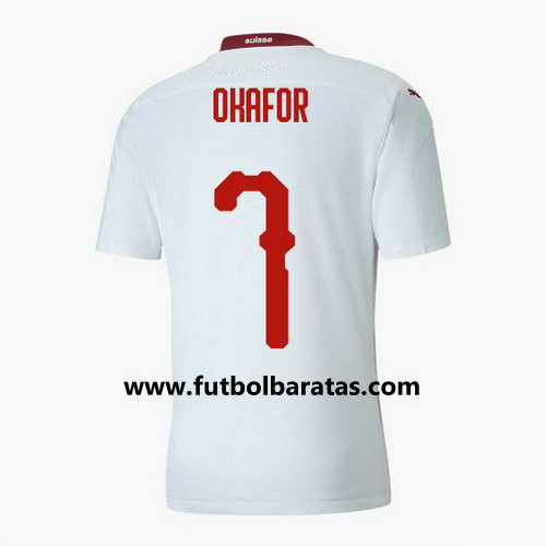 Camiseta Suiza okafor 7 Segunda Equipacion 2020-2021