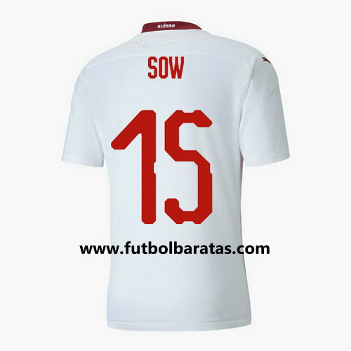 Camiseta Suiza sow 15 Segunda Equipacion 2020-2021