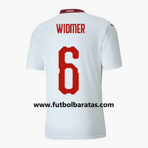 Camiseta Suiza widmer 6 Segunda Equipacion 2020-2021
