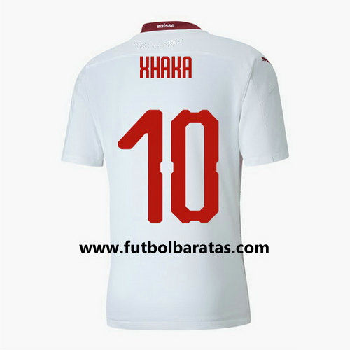 Camiseta Suiza xhaka 10 Segunda Equipacion 2020-2021