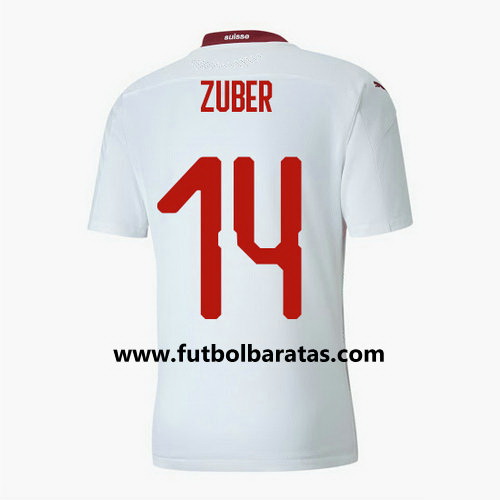 Camiseta Suiza zuber 14 Segunda Equipacion 2020-2021