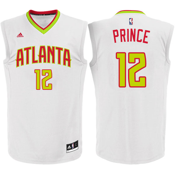 Camiseta Taurean Prince 12 atlanta hawks 2016-2017 Blanca