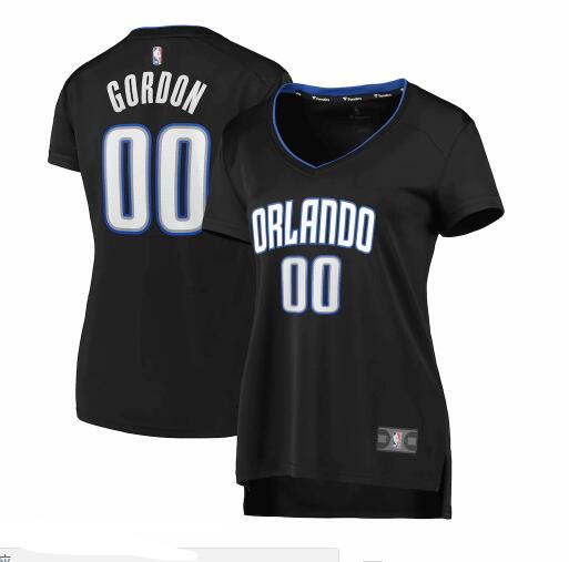 Camiseta baloncesto Aaron Gordon 0 2019 icon edition Negro Orlando Magic Mujer