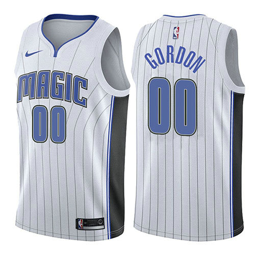 Camiseta baloncesto Aaron Gordon 0 Association 2017-18 Blanco Orlando Magic Hombre