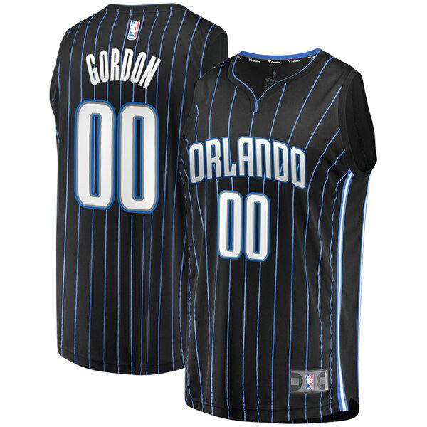 Camiseta baloncesto Aaron Gordon 0 Statement Edition Negro Orlando Magic Hombre