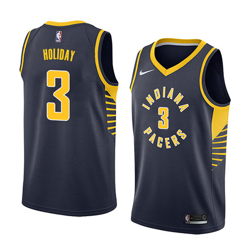 Camiseta baloncesto Aaron Holiday 3 Icon 2018 Azul Indiana Pacers Hombre