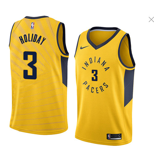 Camiseta baloncesto Aaron Holiday 3 Statement 2018 Amarillo Indiana Pacers Hombre