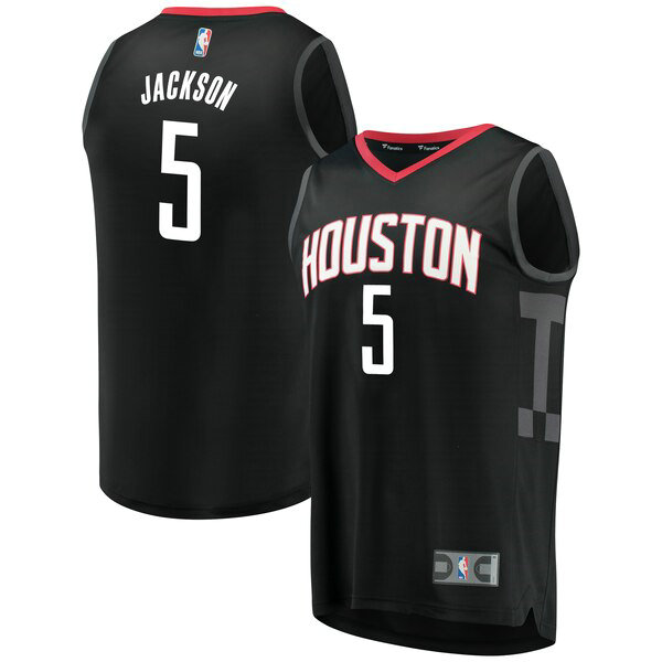 Camiseta baloncesto Aaron Jackson 5 Statement Edition Negro Houston Rockets Hombre