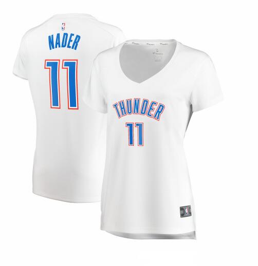 Camiseta baloncesto Abdel Nader 11 association edition Blanco Oklahoma City Thunder Mujer