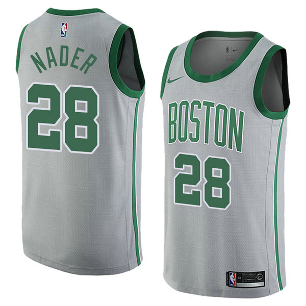 Camiseta baloncesto Abdel Nader 28 Ciudad 2018 Gris Boston Celtics Hombre