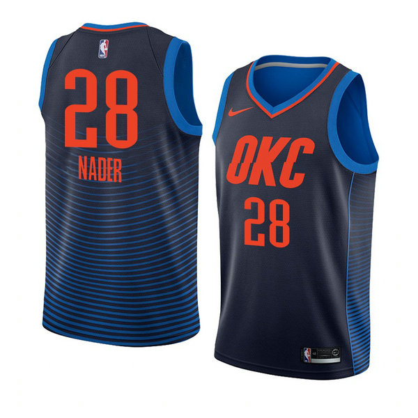 Camiseta baloncesto Abdel Nader 28 Statement 2017-18 Azul Oklahoma City Thunder Hombre