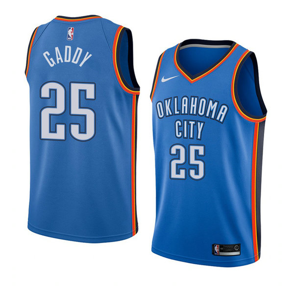 Camiseta baloncesto Abdul Gaddy 25 Icon 2018 Azul Oklahoma City Thunder Hombre
