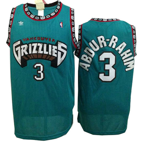 Camiseta baloncesto Abdur-Rahim 3 Historic Retro Verde Vancouver Grizzlies Hombre