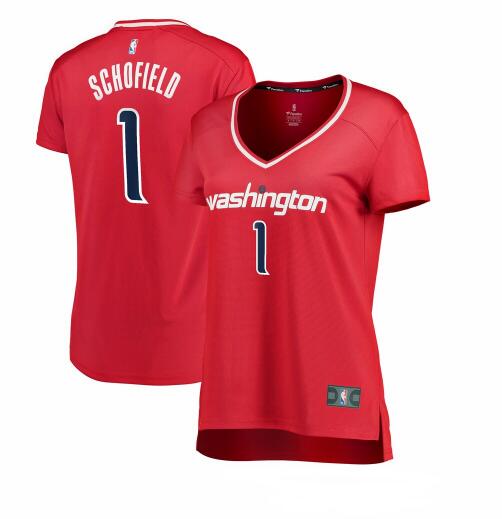 Camiseta baloncesto Admiral Schofield 1 icon edition Rojo Washington Wizards Mujer