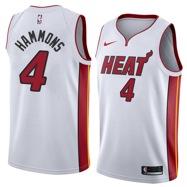 Camiseta baloncesto Aj Hammons 4 Association 2018 Blanco Miami Heat Hombre