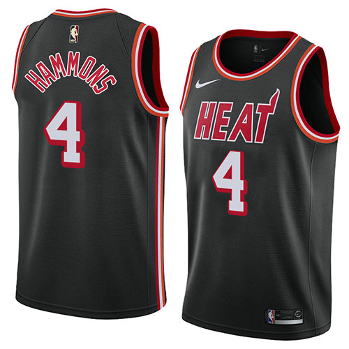 Camiseta baloncesto Aj Hammons 4 Classic 2018 Negro Miami Heat Hombre