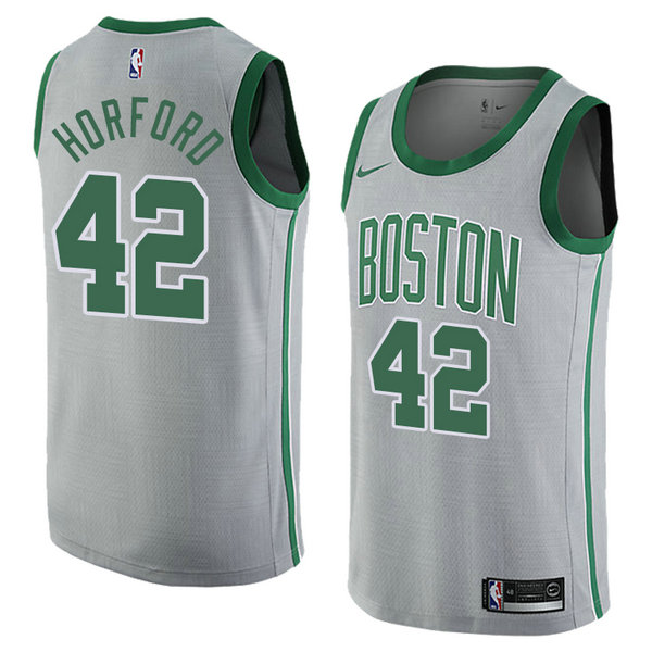 Camiseta baloncesto Al Horford 42 Ciudad 2018 Gris Boston Celtics Hombre