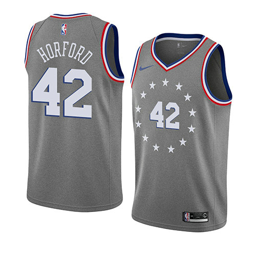 Camiseta baloncesto Al Horford 42 Ciudad 2019-20 Gris Philadelphia 76ers Hombre