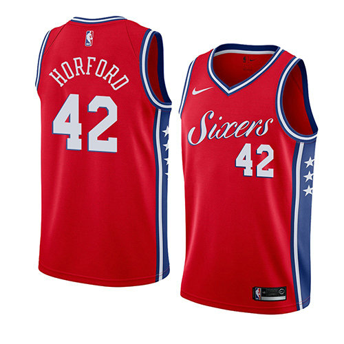 Camiseta baloncesto Al Horford 42 Statement 2019-20 Rojo Philadelphia 76ers Hombre