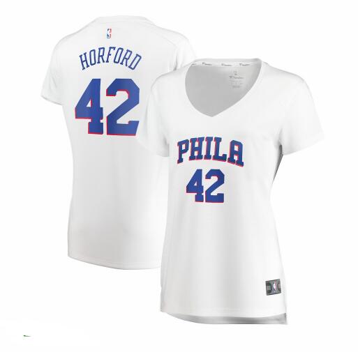 Camiseta baloncesto Al Horford 42 association edition Blanco Philadelphia 76ers Mujer