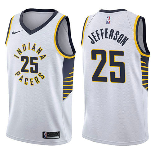 Camiseta baloncesto Al Jefferson 25 Association 2017-18 Blanco Indiana Pacers Hombre