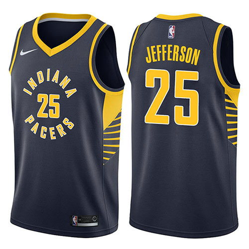 Camiseta baloncesto Al Jefferson 25 Icon 2017-18 Azul Indiana Pacers Hombre
