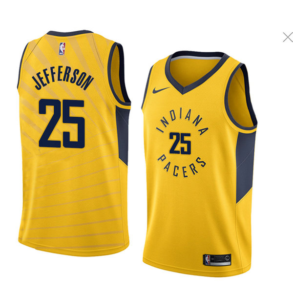 Camiseta baloncesto Al Jefferson 25 Statement 2018 Amarillo Indiana Pacers Hombre