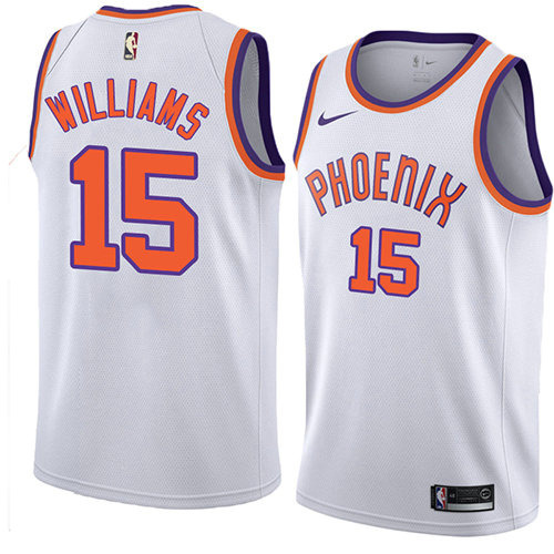 Camiseta baloncesto Alan Williams 15 Hardwood Classic 2018 Blanco Phoenix Suns Hombre