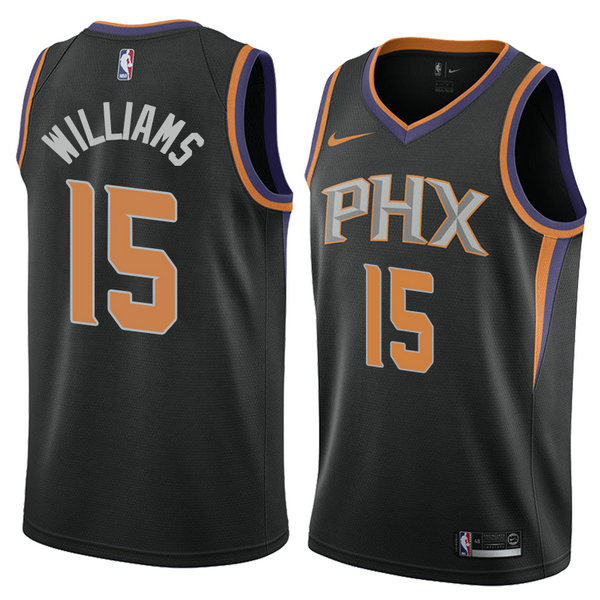 Camiseta baloncesto Alan Williams 15 Statement 2018 Negro Phoenix Suns Hombre