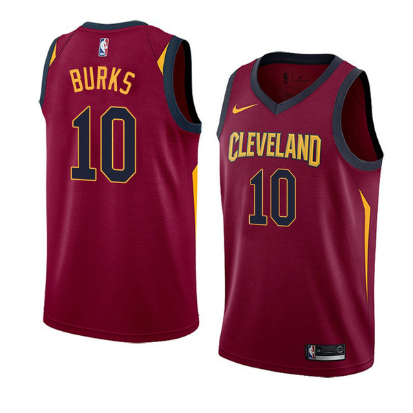 Camiseta baloncesto Alec Burks 10 Icon 2018 Rojo Cleveland Cavaliers Hombre