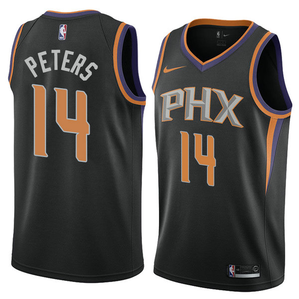 Camiseta baloncesto Alec Peters 14 Statement 2019 Negro Phoenix Suns Hombre