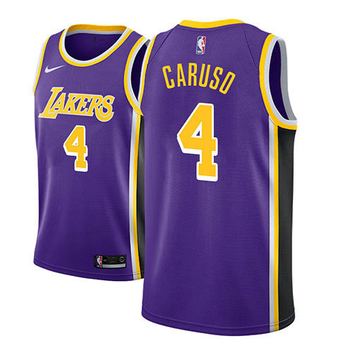 Camiseta baloncesto Alex Caruso 4 Statement 2018-19 P鐓pura Los Angeles Lakers Hombre