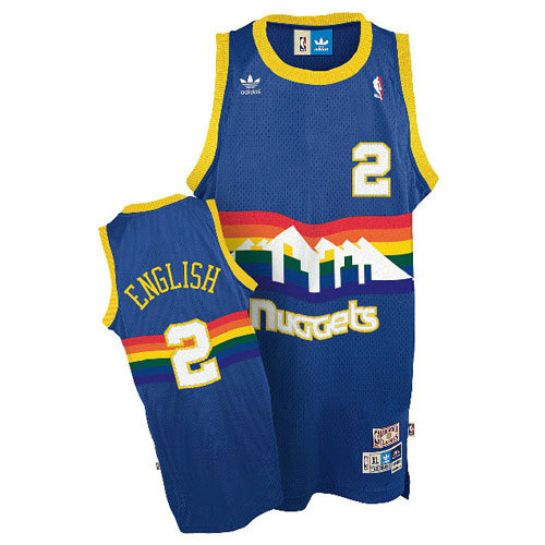 Camiseta baloncesto Alex English 2 Retro Azul Denver Nuggets Hombre