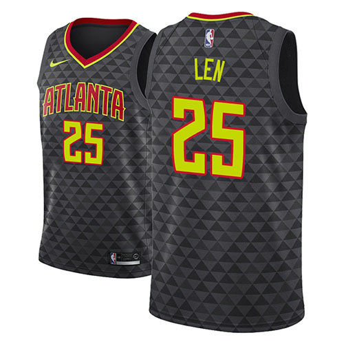 Camiseta baloncesto Alex Len 25 Icon 2018 Negro Atlanta Hawks Hombre