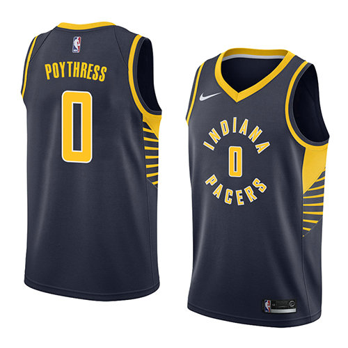 Camiseta baloncesto Alex Poythress 0 Icon 2018 Azul Indiana Pacers Hombre